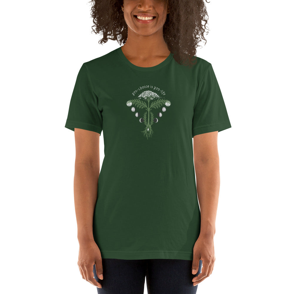 Fundraiser: Pro-Choice Unisex T-Shirt - Cycles Journal – Healing Tools for Witches, Women & Womb-Holders