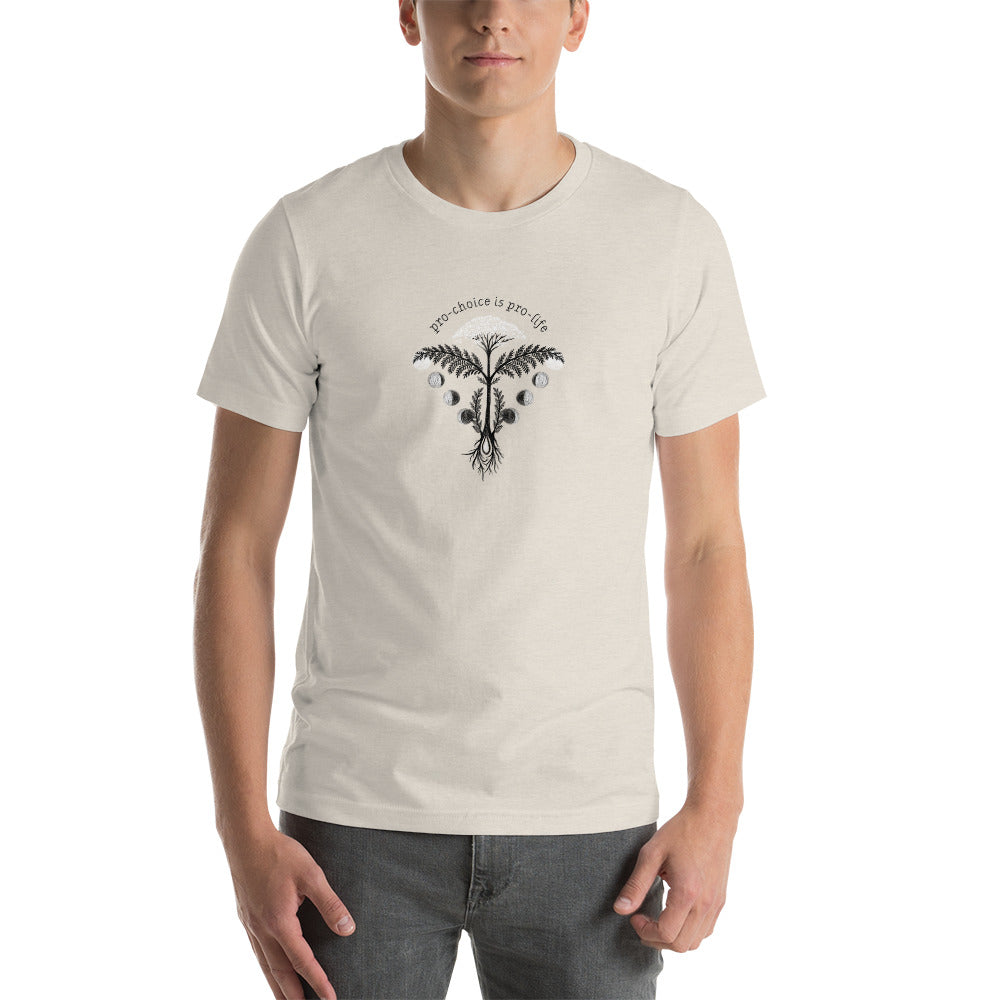 Fundraiser: Pro-Choice Unisex T-Shirt - Cycles Journal – Healing Tools for Witches, Women & Womb-Holders