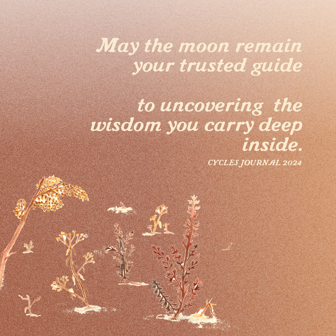 Cycles Journal® 2024: Track Your Inner & Outer Moon + Womb Cycles