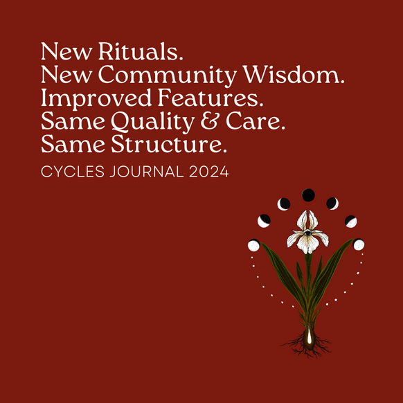 Cycles Journal® 2024: Track Your Inner & Outer Moon + Womb Cycles
