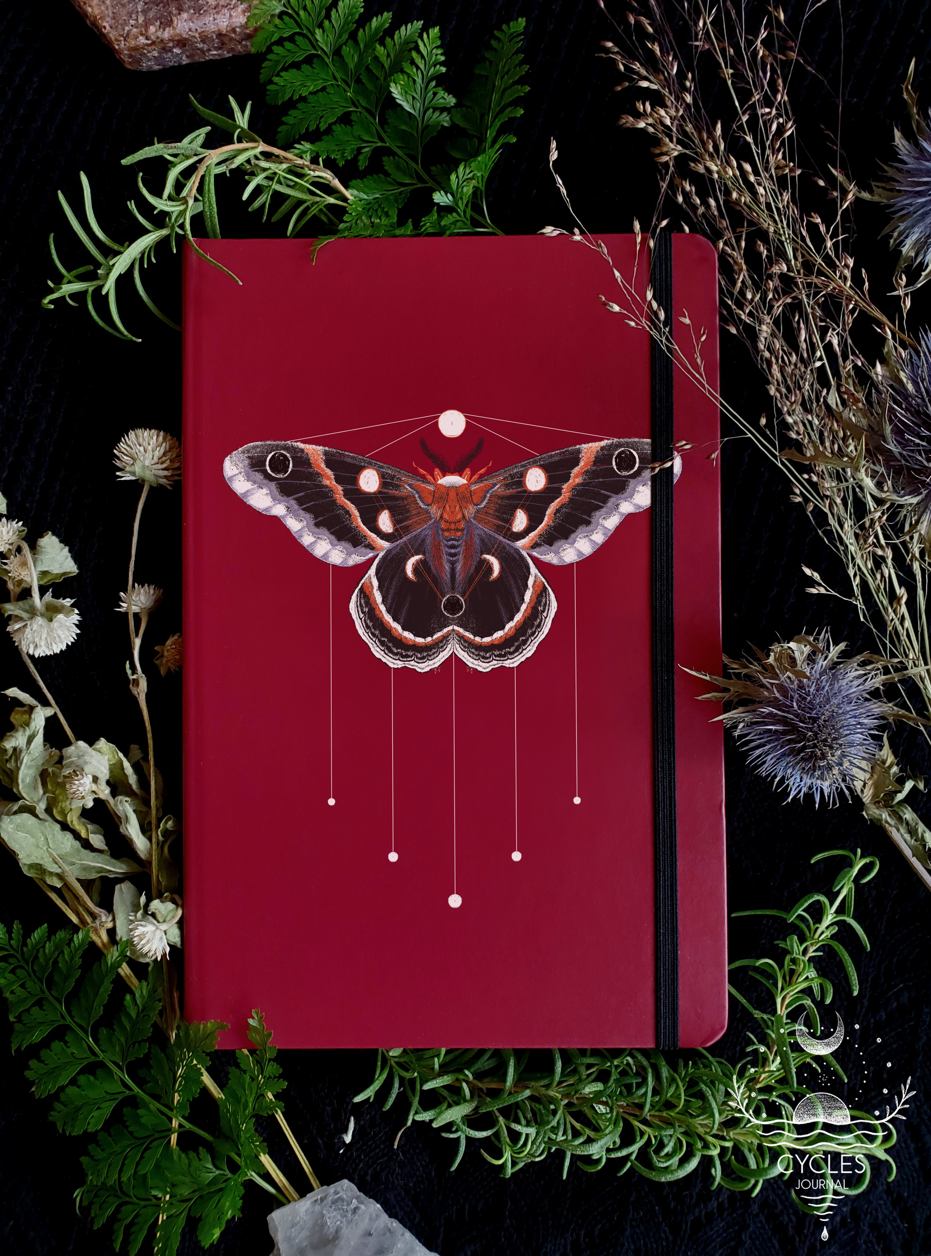 Lunar Moth Tarot Journal w/ Prompts